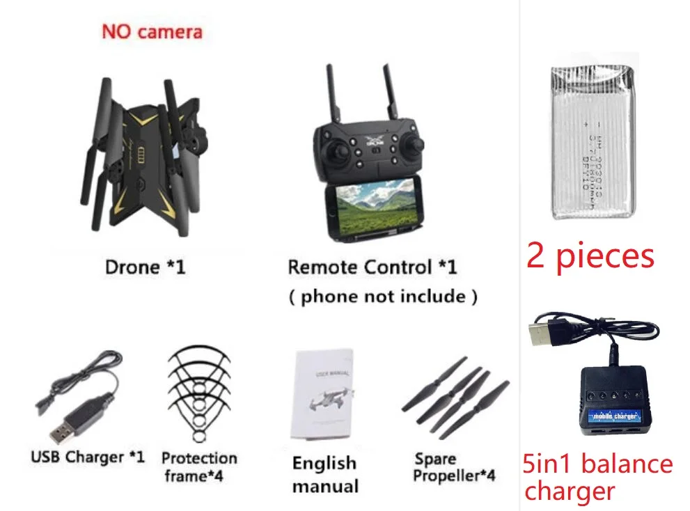 No Camera KY601s Дроны с камерой HD 1080 P складной Квадрокоптер WiFi FPV живой Вертолет Hover Dron Com камера 20 минут Летающий гоночный Дрон - Цвет: No Camera
