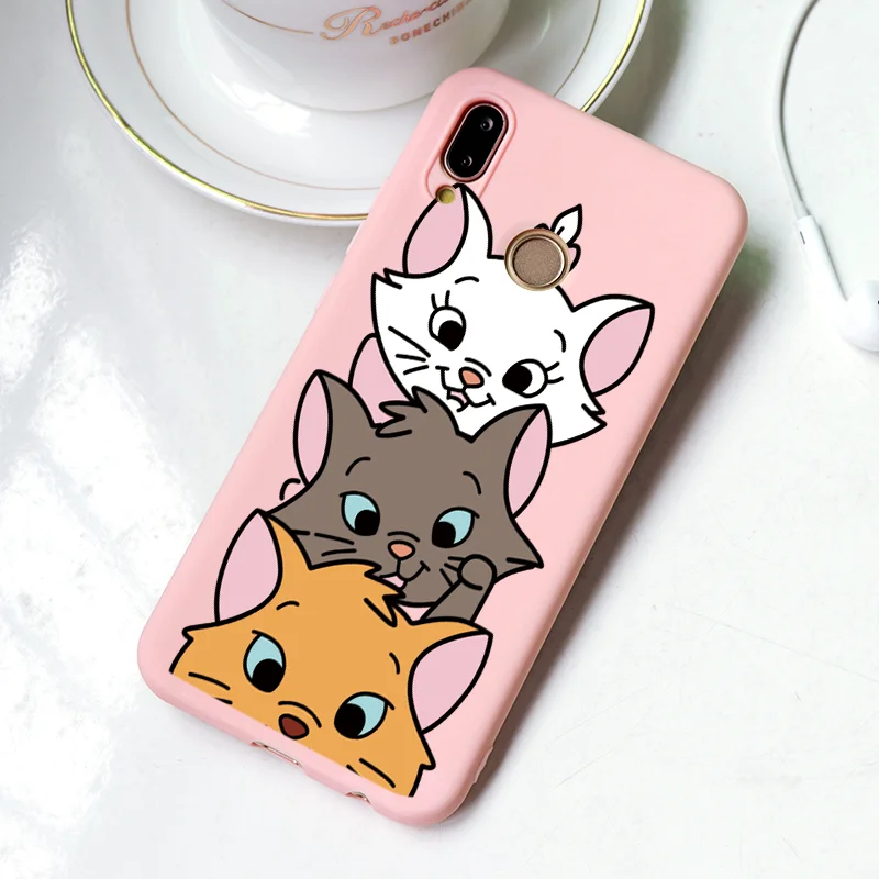 3maodie Силиконовый чехол Marie Cat для huawei mate 10 Lite P8 P9 P10 P20 P30 Y6 Y7 Pro TPU чехол для Honor Play 7A 8X9 Lite 10 - Цвет: 3maodie