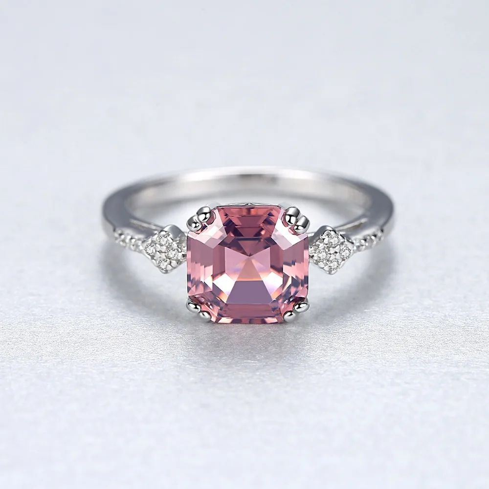MSXNEOW Natural Nano дым Морган Камень Серебряное кольцо для Для женщин Мода S925 Fine Jewelry палец кольцо SR0075