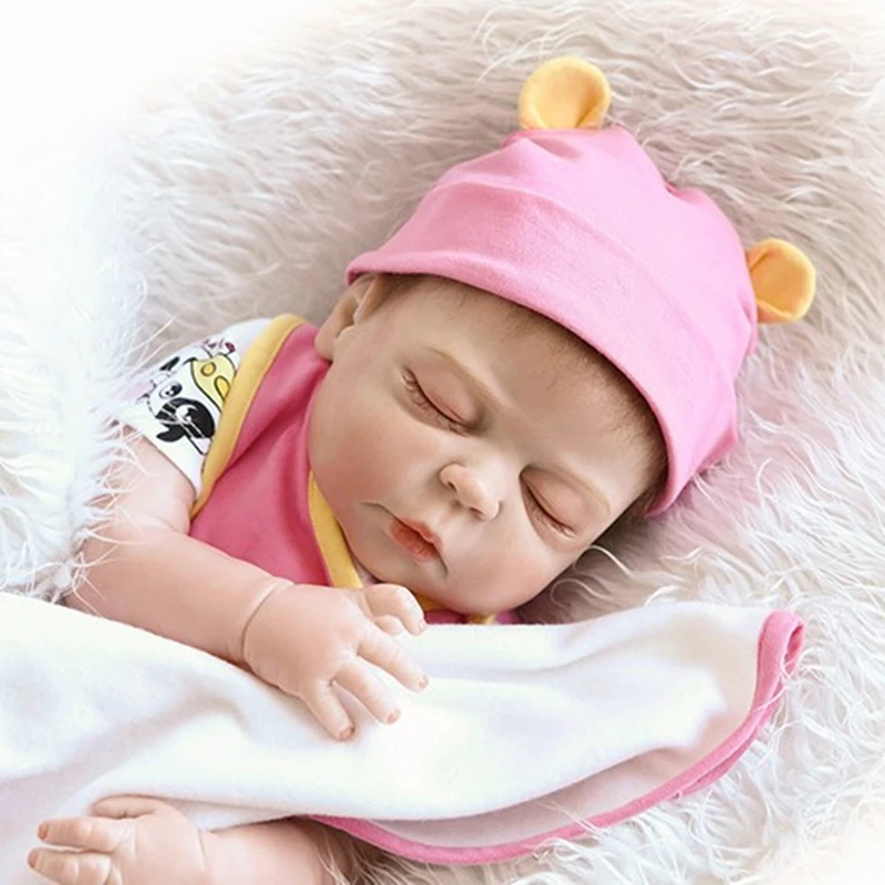 NPK Bebes реборн 19 дюймов 46 см полностью силиконовые куклы девочка подарки игрушки