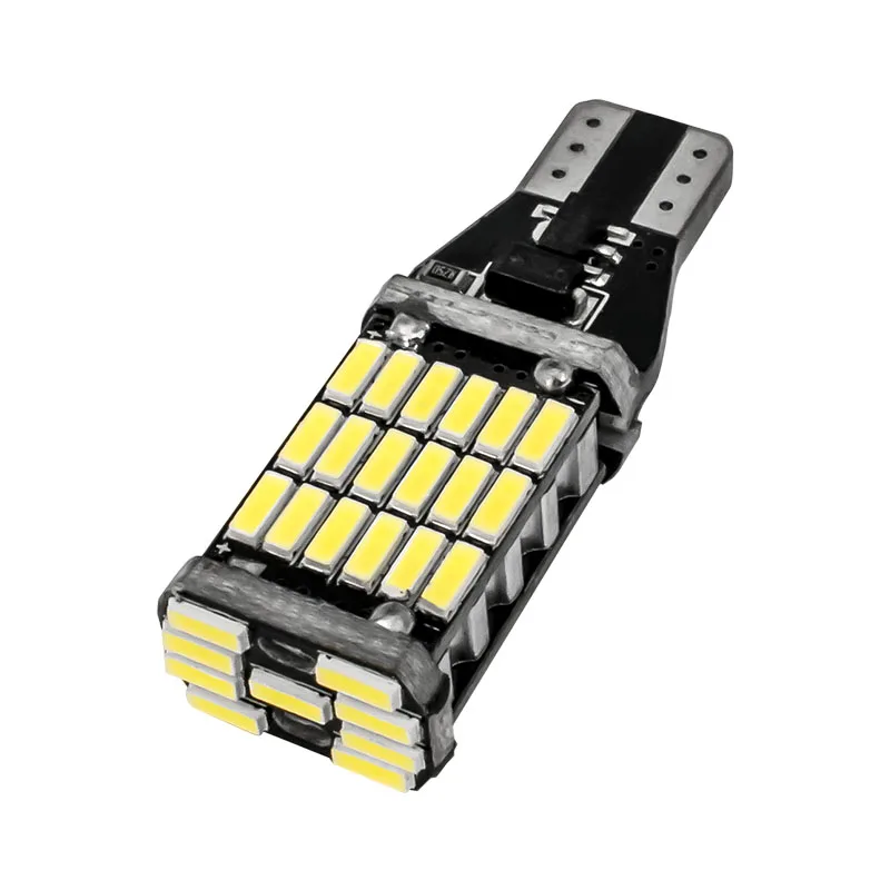 10 шт. T15 921 W16W 45 SMD 4014 светодиодный автомобильный светильник CANBUS без ошибок