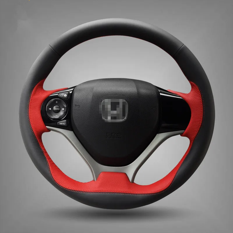Кожаный чехол на руль для Honda Civic 2012 2013 2014 | Автомобили и мотоциклы