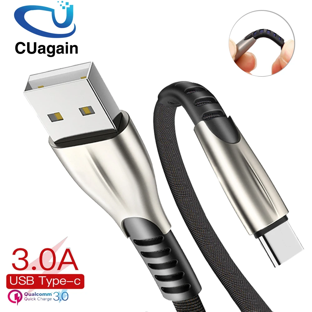 Быстрая зарядка USB кабель для мобильного телефона Micro Type C зарядный iPhone XS 8 6s Samsung 6