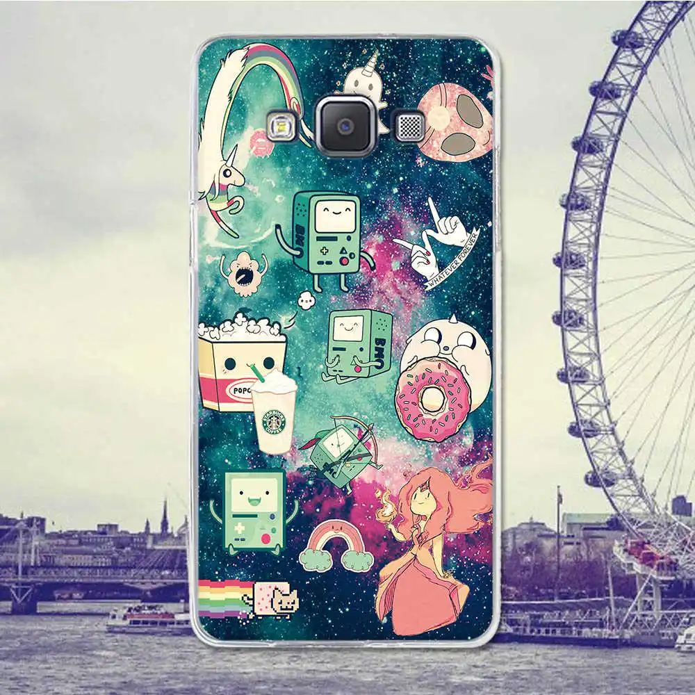 For Coque Samsung Galaxy A5 A500 A500F A500H Case Cover 5.0 Feather Cartoon Rubber Silicone 2015 Phone Cases | Мобильные телефоны и