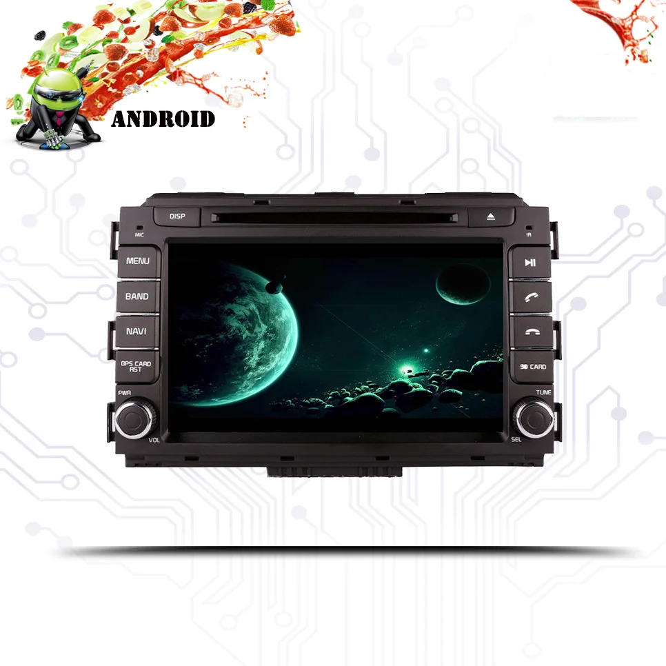 2din 8 &quotAndroid 10.0for KIA Carnival Sedona 2014 2016 автомобильный dvd gps навигация wifi радио bluetooth