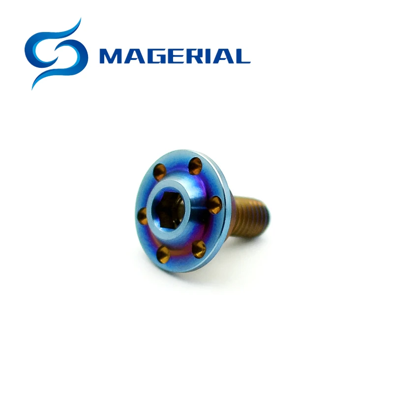

M5 Titanium Bolts for Ducati 1199 Motocycle DIY Socket Titanium Bolts Shell RepairBurned Blue Color Screws Ti Fastener 4pcs