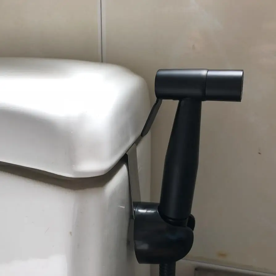 Ручной распылитель для биде черная душевая лейка унитаза Shattaf ручной смесителя