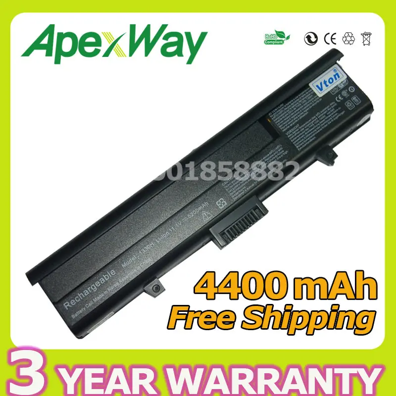 Аккумулятор Apexway для ноутбука Dell Inspiron 1318 XPS M1330 PU556 PU563 TT485 WR050 312 0566 0567 0739 451 10473 6