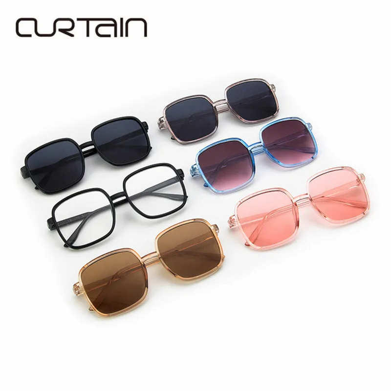 Шторы унисекс квадратный Винтаж солнцезащитные очки Для мужчин женщин Пластик
