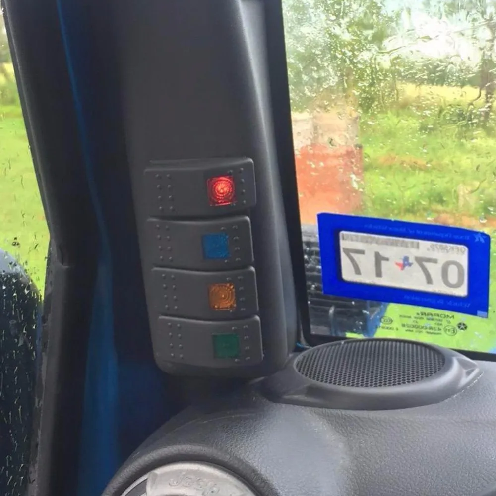 Левая рука столб 4 кулисный переключатель Pod панель комплект для Jeep Wrangler 07
