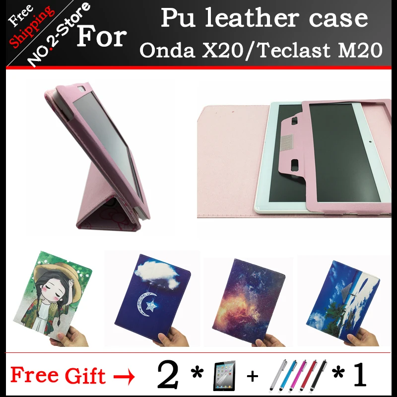 Модный защитный чехол подставка из искусственной кожи с принтом Onda X20/Teclast M20 10 1