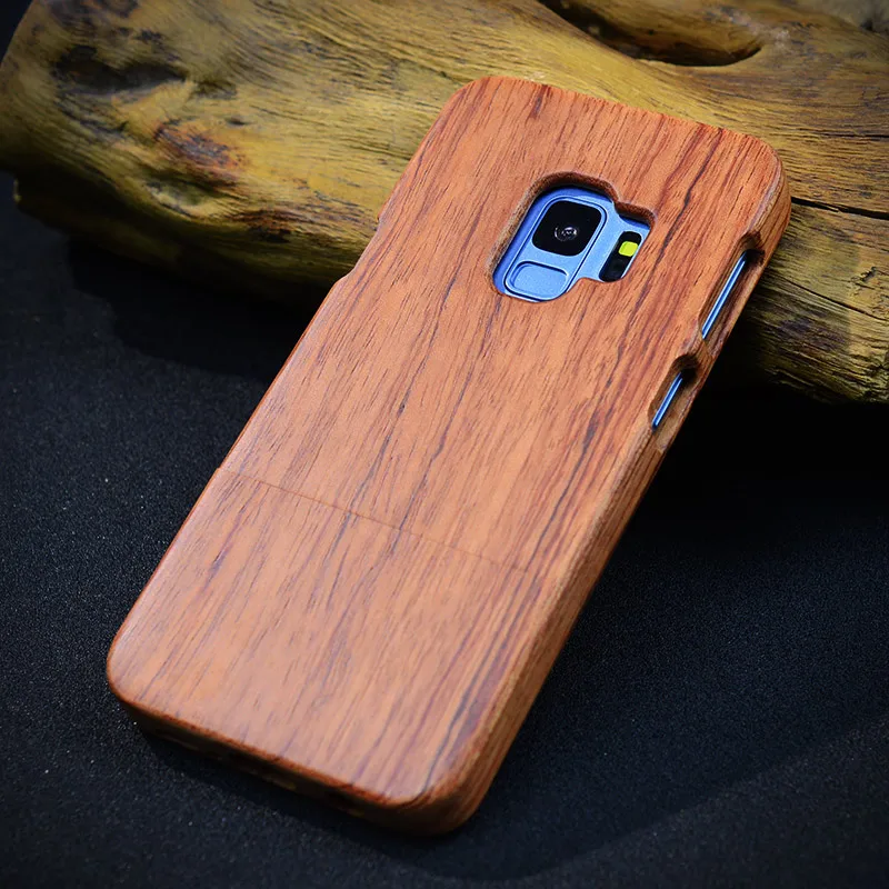 Real Wood Винтаж деревянные Чехлы для телефона для samsung Galaxy S8 S9 плюс реальные Ганеша Деревянный чехол для телефона samsung Galaxy Note 8 9 S7 Edge чехол - Цвет: Real Wood