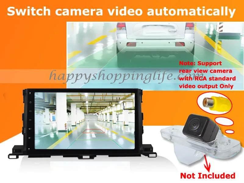Android Авто Радио DVD gps для Toyota Highlander 2016 Авторадио Стерео Плеер Wi Fi 3g Bluetooth (нет dvd