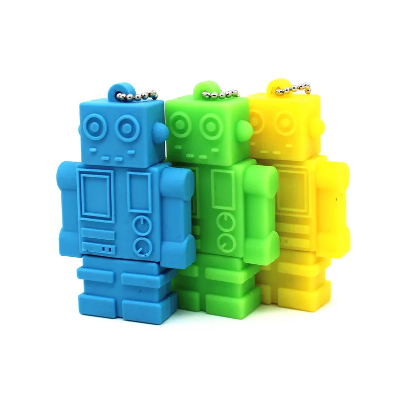 

New design USB flash drive 32gb Pendrive 16gb Pen drive 8gb Cartoon robot USB creative Flash card Memory stick drive 4GB 64GB