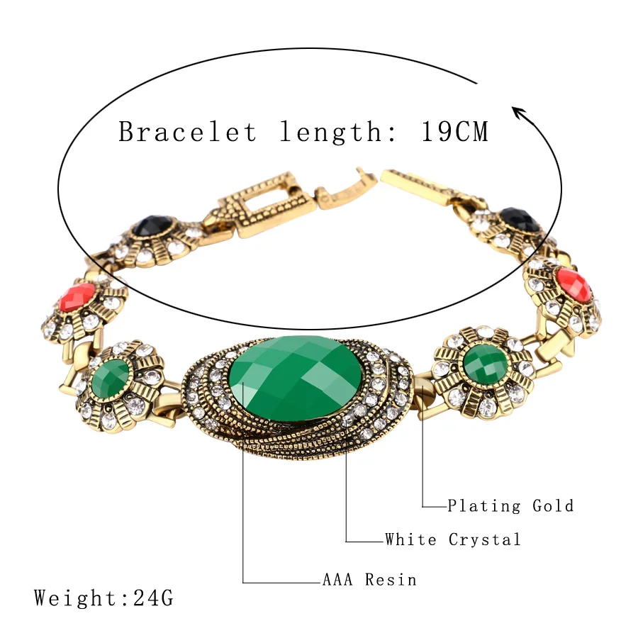 Модный Цветной золотой браслет 2016 индийские ювелирные изделия новые большие