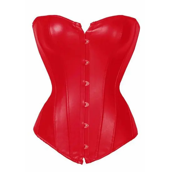 Сексуальный черный корсет из искусственной кожи с подтяжками оптовая продажа