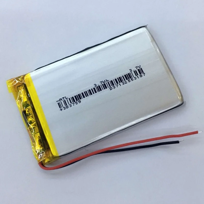 Новинка 403759 3 7 V 1000MAH 383759 литий полимерный ионный аккумулятор для Mp3 MP4 MP5 GPS PSP mobile