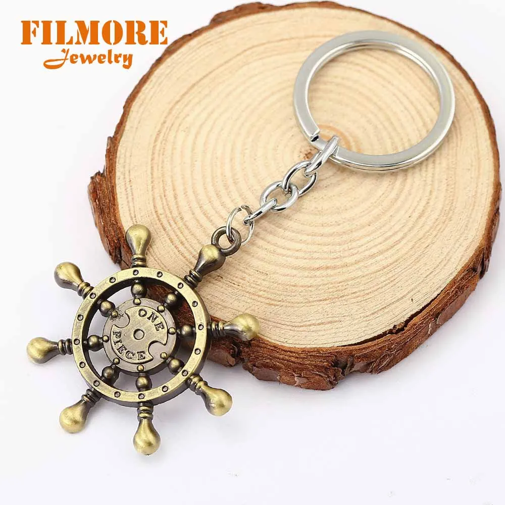 Filmore Новое поступление цельный брелок для ключей Luffy Hat винтажный Череп Скелет