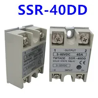 TWTADE/Высокое качество Однофазное твердотельное реле SSR-40DD 40А на самом деле 3-32 DC до 5-60 DC SSR 40DD твердотельное реле