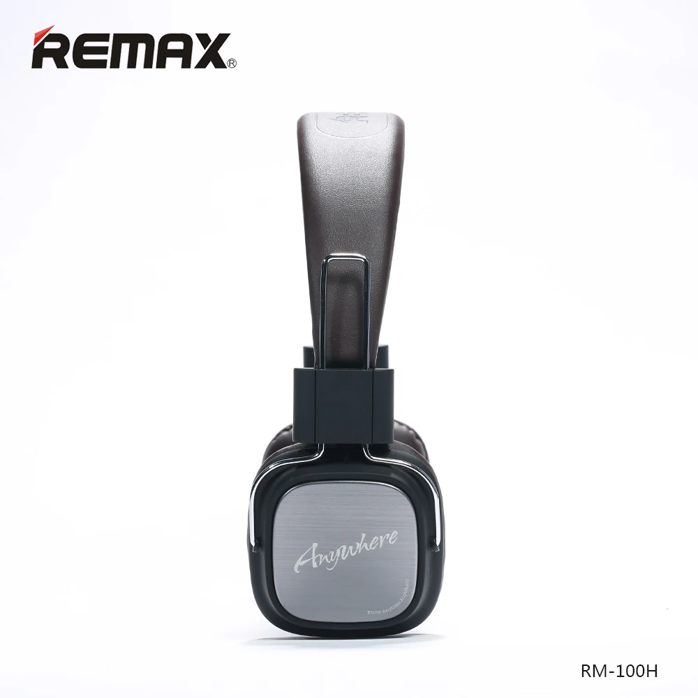 Remax 100 H Наушники Hi Fi с микрофоном Складная Handsfree основной гарнитура для iPhone Xiaomi