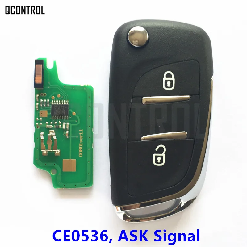 QCONTROL Модернизированный дистанционный ключ подходит для CITROEN Berlingo 2009-2011 |