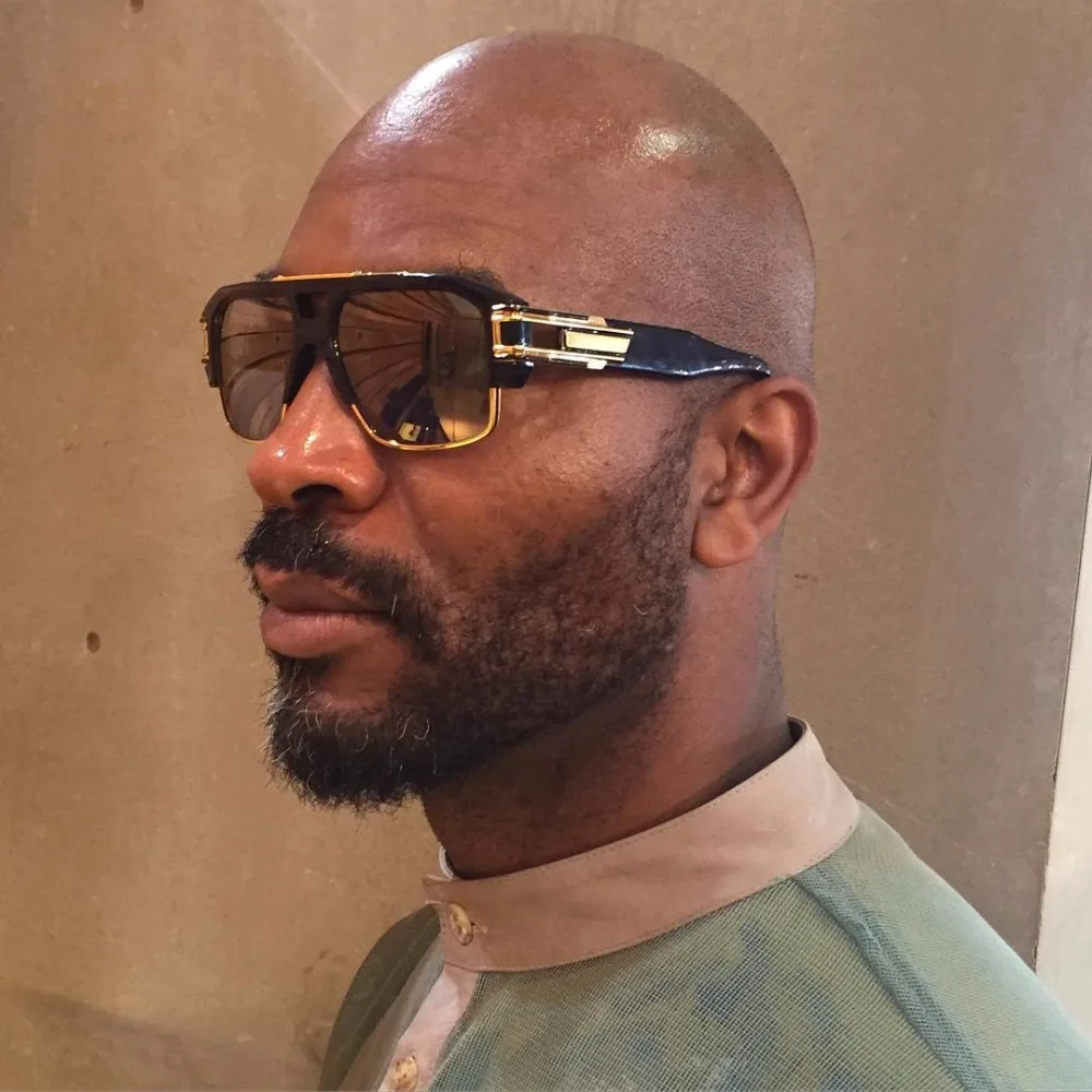 2017 негабаритных квадратные Солнцезащитные очки для женщин Для мужчин Винтаж