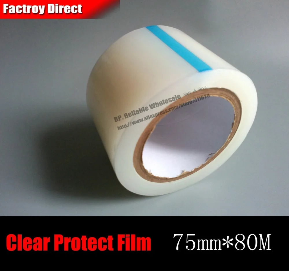 

1x 7.5cm 75mm*80M PE Screen Protection Film Tape for Android Phone PSP LCD Display Protecting Repair Refurbish from Dust Scratch