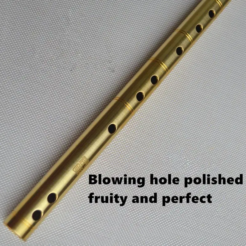 Металлическая D-образная флейта из латуни металлическая одна секция