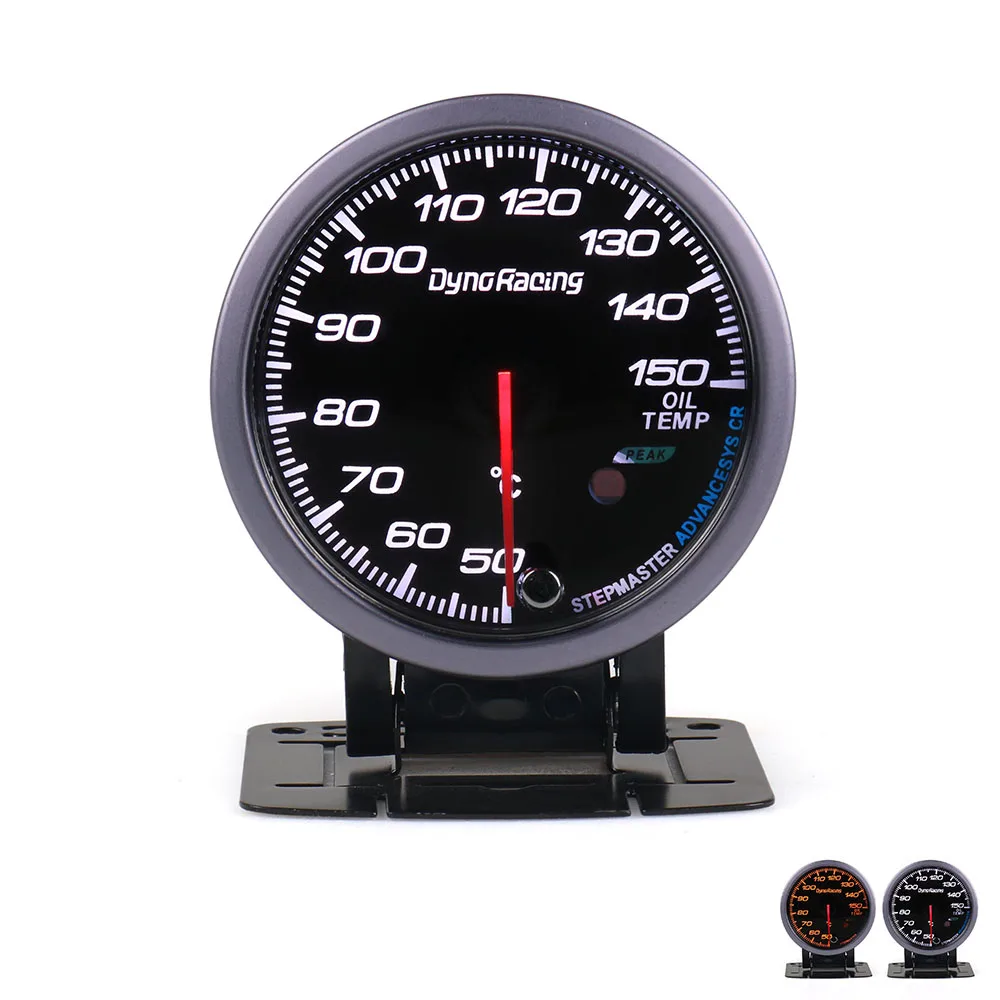 Dynoracing 60 мм черное лицо Автомобильный датчик температуры масла 50 150C с красным и