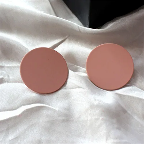pink Большие серьги женские Модные металлические простые персональные веб-звезды серьги-гвоздики Модные женские серьги ювелирные изделия серьги - Окраска металла: pink