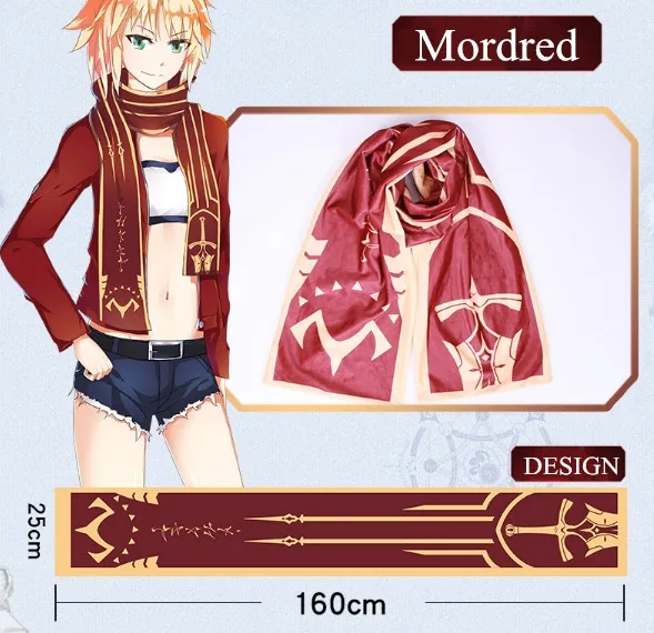 Fate FGO Современный теплый мягкий шарф для косплея 5 2 фута|Аксессуары костюмов| |