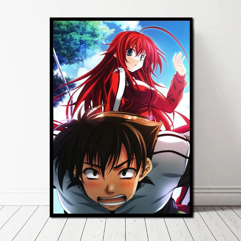 Hd Nordic Modern Hang Pictures High School DXD Rias Gremory Silk Anime Posters Home Decor Girls Wall модульная Картина на