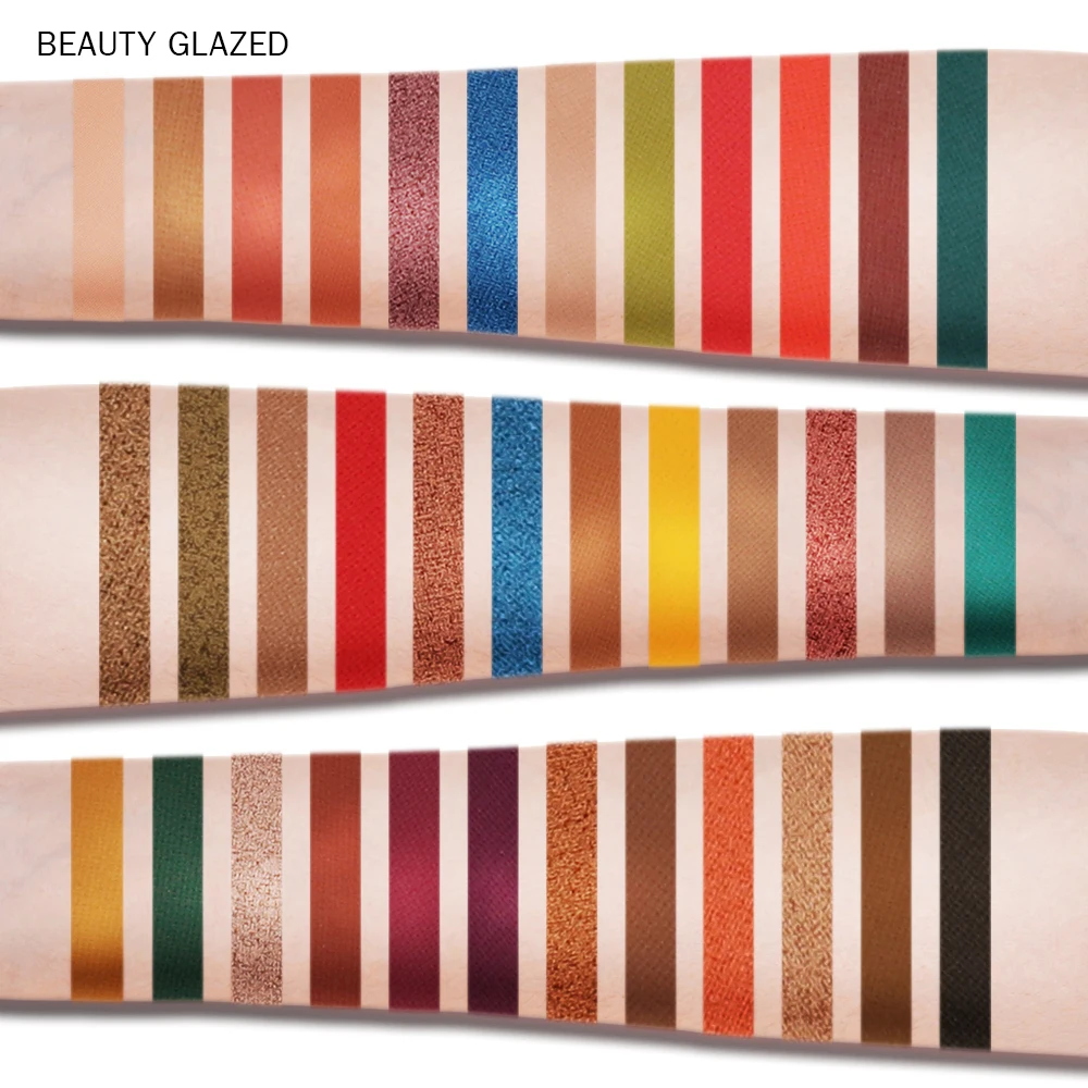 Beauty Glazed макияж ваши оттенки 36 цветов Тени для век Палитра матовые блестящие