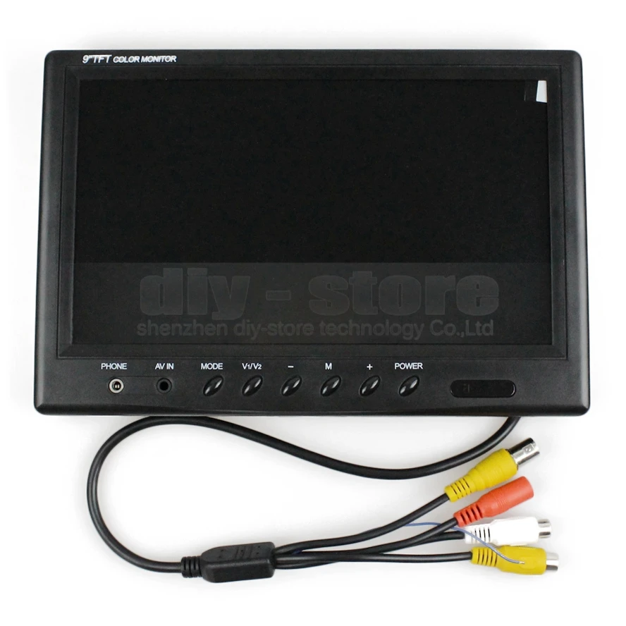 Diykit 9 дюймов TFT ЖК-дисплей видео безопасности Мониторы Дисплей обратный заднего