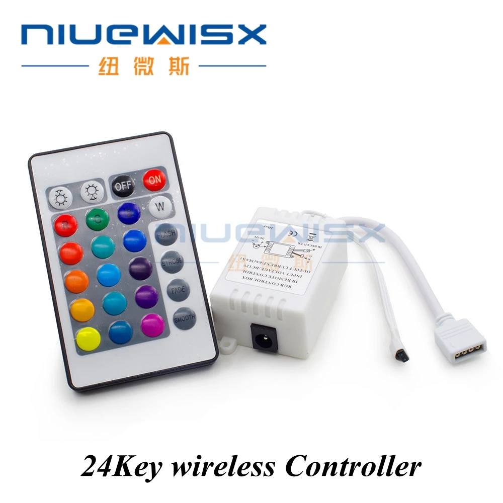 12В 24Key led rgb IR RF инфракрасный беспроводной контроль для 3528/2835/5050 LED 24keys Беспроводное