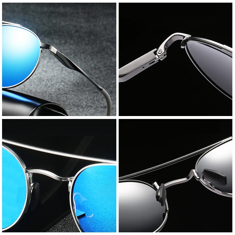BANMAR Retro Aluminum Round Sunglasses Men Vintage Steampunk Sun Glasses Women Hip Hop Luxury Brand Eyewear UV400 A540 | Аксессуары для