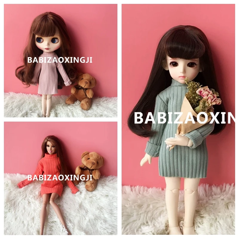 1 шт. длинное платье свитер для кукол Blyth Pullip Azone Kurhn FR 1/6 30 см|Куклы| |