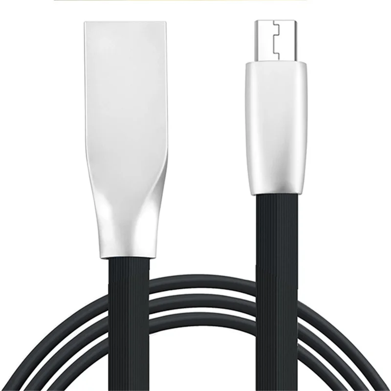Кабель Micro Usb с защитой от узелков плоский кабель из цинкового сплава 3 фута 1 м