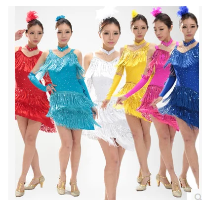 

The new women/Children Latin Dance Dress For Tassel style Girls/Lady Cha Cha/Rumba/Samba/Tango/Ballroom square dance Skirt