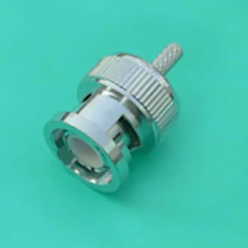 10 шт. BNC обжимной штекер для RG174 RG316 RG179 LMR100 Кабель Латунь RF разъем