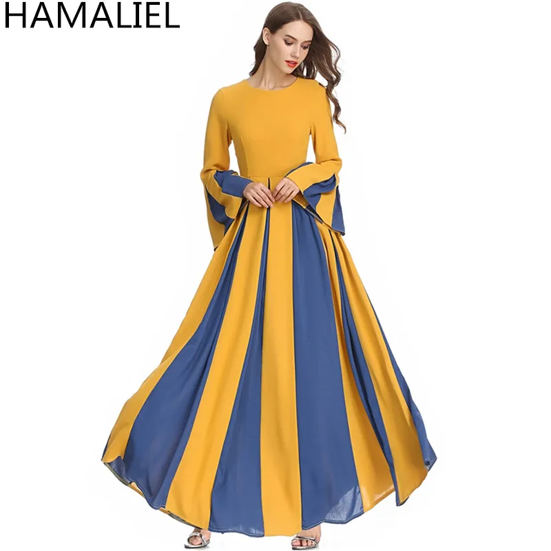 Женское платье с широким рукавом HAMALIEL винтажное платье-пачка из шифона | Женская