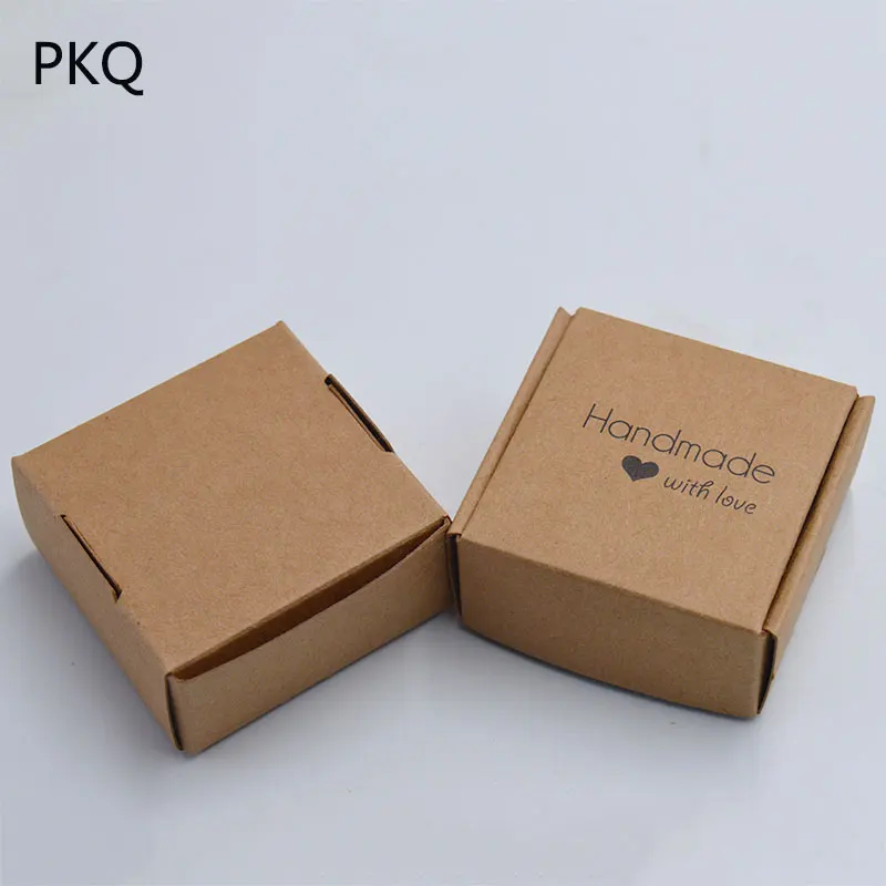 5 шт./лот подарочные коробки из крафт бумаги ручная работа коробка мыла упаковки