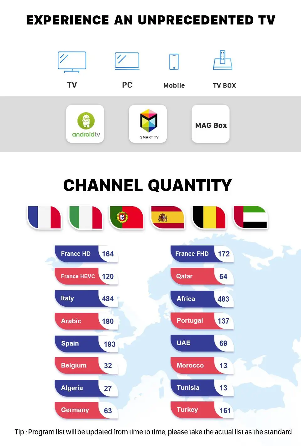 IP tv Франция Код IP tv подписка Арабский испанский Италия Португалия Бельгия Morocco IP tv для M3U Datoo Германия французский IP tv