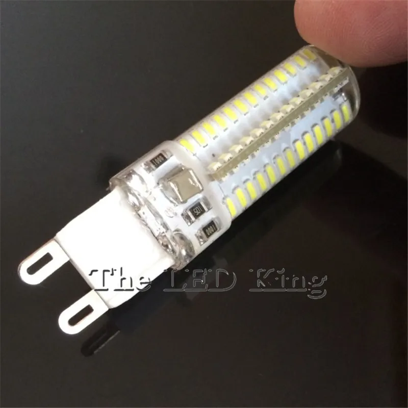 10 шт./лот 220 В/110 В Smd3014 G9 Светодиодная 9 Вт лампа-кукуруза сверхъяркая заменяемая