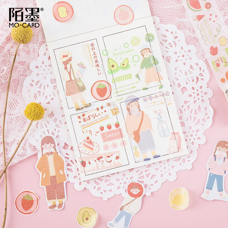 Милые фрукты напитки перезаписываемый брелок для маскировки васи лента