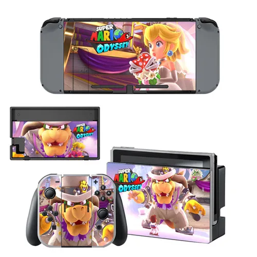 YSNS1011 Супер Марио Одиссея кожи Стикеры винил для NintendoSwitch стикеры s скины для Nintend переключатель NS консоли и Joy-Con контроллеры - Цвет: YSNS1011