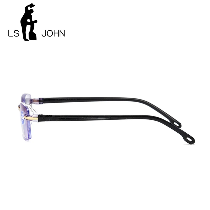 LS JOHN, анти-голубые лучи, ультралегкие очки для чтения, для мужчин и женщин, оптические компьютерные зеркальные очки для дальнозоркости+ 1,0 до+ 4,0 для чтения