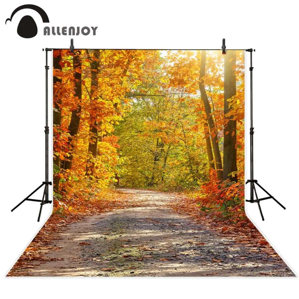 Фон для фотосъемки Allenjoy с изображением красивых осенних листьев леса новый фон