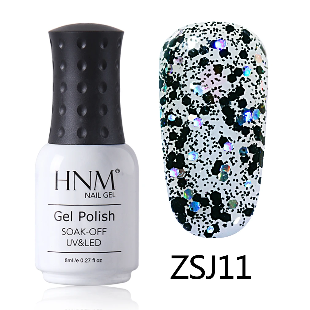 ZSJ11 HNM, 8 мл, алмазная УФ-лампа, светодиодный гель для ногтей, блестящая краска, геллак для замачивания, Полупостоянный лаковый лак, эмалированный Гель-лак для ногтей, чернила - Цвет: ZSJ11