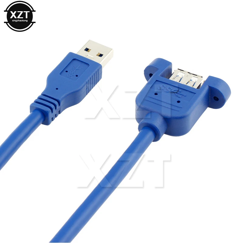 Горячая Распродажа Удлинительный кабель с разъемом для винтов 50 см USB3.0